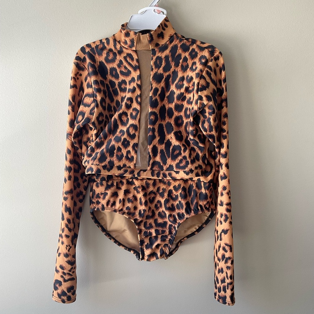 AA Dance Costume Leopard Print Set